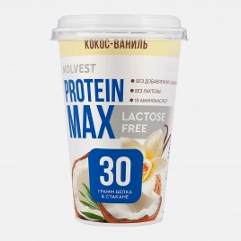 Напиток кисломолочный кокос и ваниль безлактозный Молвест Protein Max 0.6% 240г