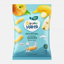 Кукурузные палочки Фрутоняня Яблоко банан с 12 месяцев 20г