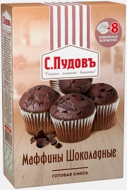 Смесь для выпечки С.Пудовъ Маффины шоколадные 230г