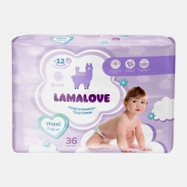Подгузники-трусики дет Lamalove Maxi 7-18кг 36шт