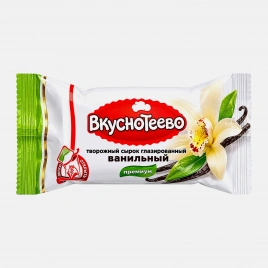 Сырок в шоколадной глазури с ванилью Вкуснотеево 16% 40г