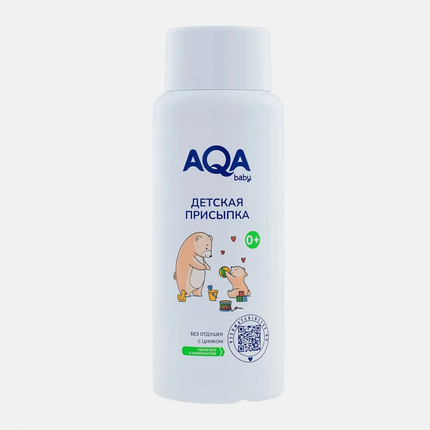 Присыпка детская Aqa Baby без парабенов и отдушки 0+ 100г фото 1