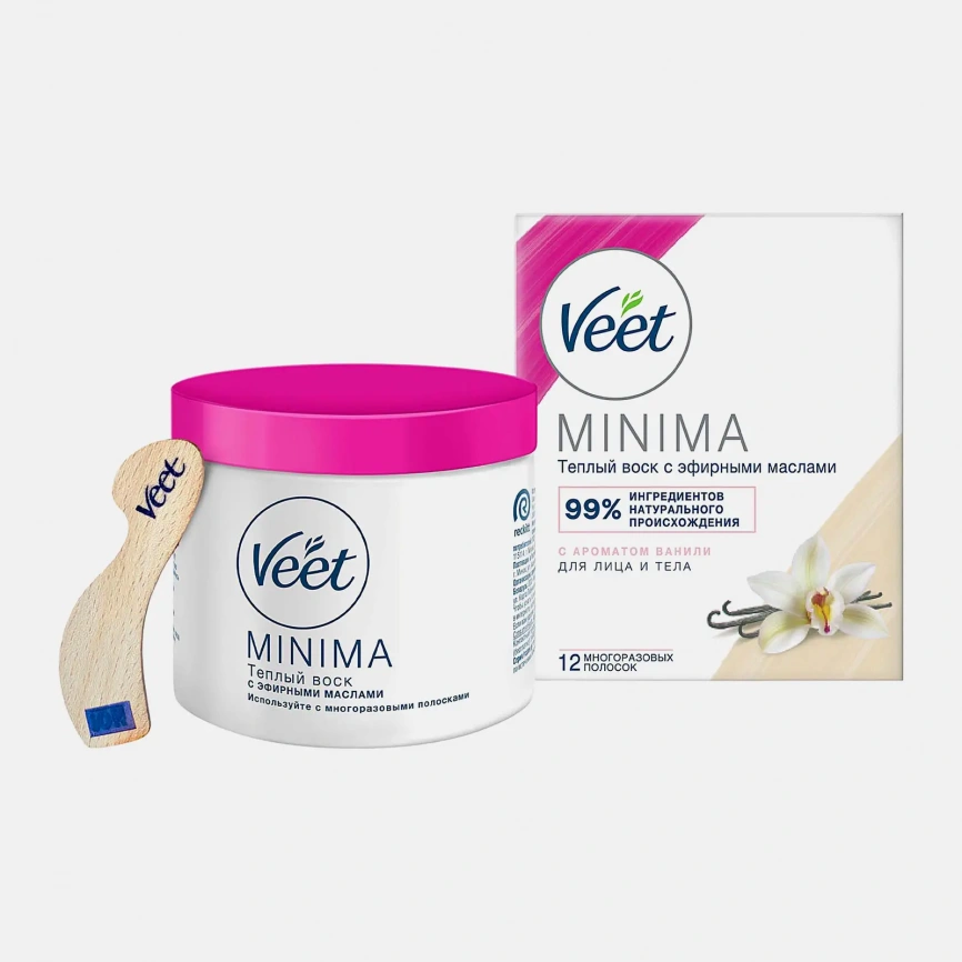Воск для депиляции Veet Теплый с эфирными маслами 250мл фото 1