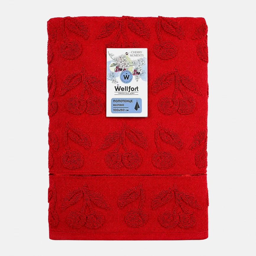 Полотенце махровое Wellfort 100*150см Cherry в ассортименте фото 2