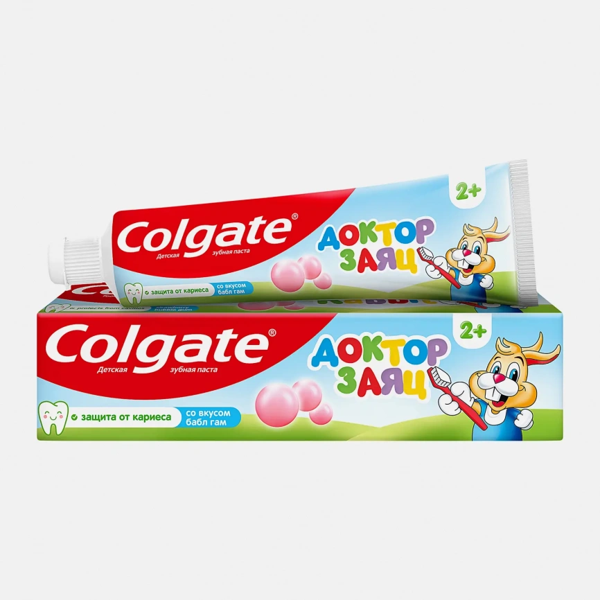 Зубная паста Colgate Доктор Заяц детская со вкусом жвачки 50мл фото 3